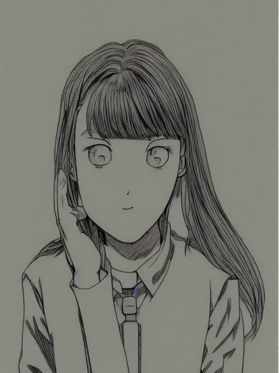 Image similar to A young girl by Naoki Urasawa