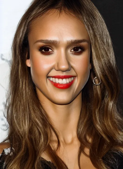 Prompt: jessica alba in mini skirt beautiful face, hi rez modeling photography, 8 0 mm camera, dramatic lighting, dark room, body and face, rule of 3 rds, well proportioned