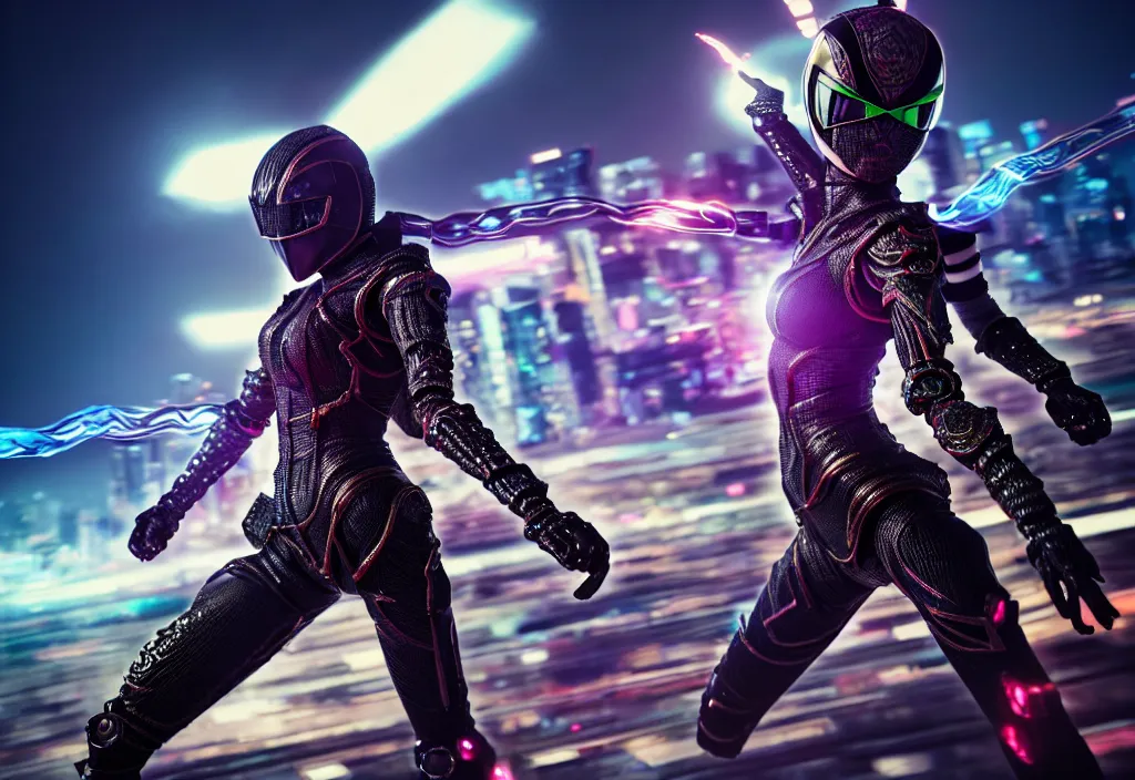 Image similar to huge belt, female kamen rider, hero action pose, human structure, insect art concept, full body hero, intricate detail, hyperrealistic art and illustration by a. k. a limha lekan a. k. a maxx soul and alexandre ferra, global illumination, blurry and sharp focus, on future tokyo night rooftop, frostbite engine