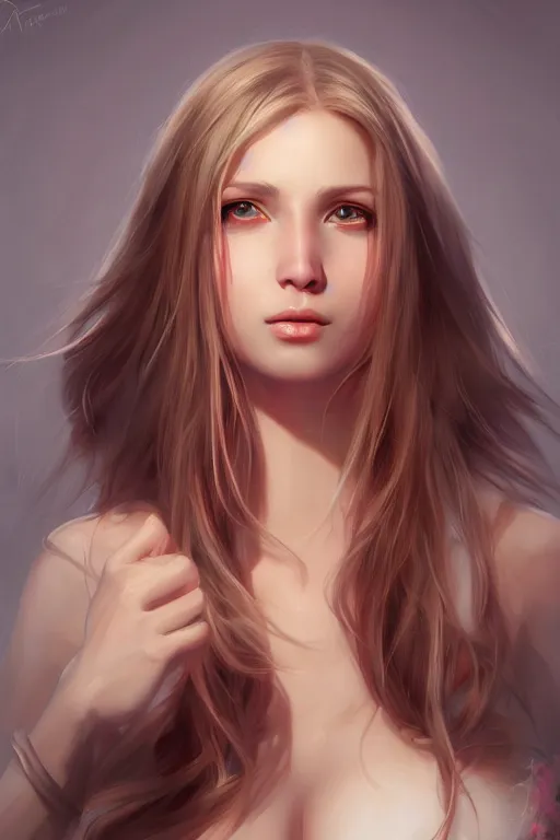 Prompt: virgin portrait, by artgerm, WLOP