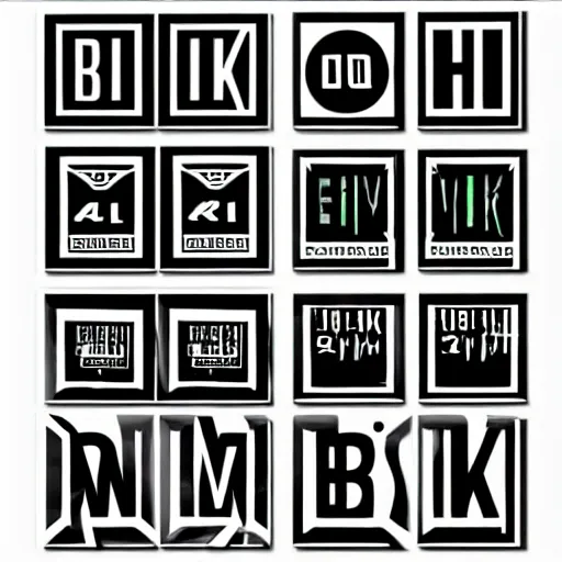 Image similar to black on white graphic design stickers in style of david rudnick, eric hu, y 2 k, brutalism