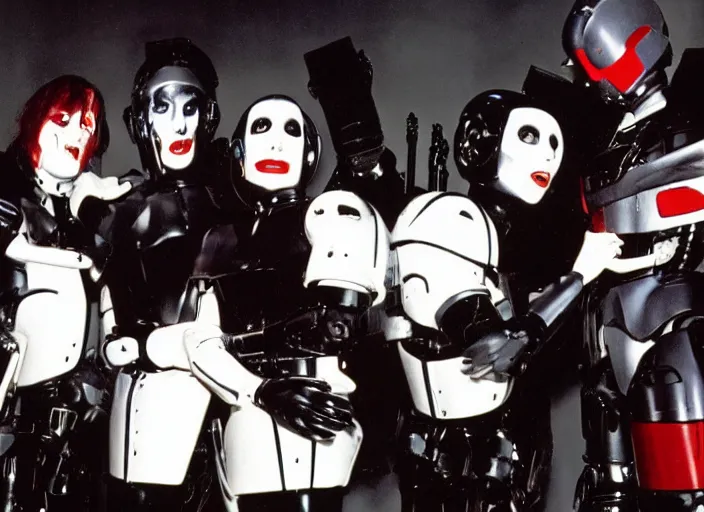 Prompt: marilyn manson robocop 1 9 8 0 s children show