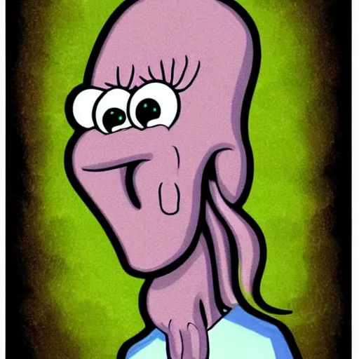 Image similar to a portrait of Squidward,extremely detailed multiple unique different art styles.