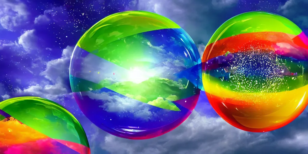 Image similar to a highly detailed 4 k photograph of the windows xp bliss wallpaper inside of a giant floating soap bubble, abstract, award winning photoshop creation h 5 7 6