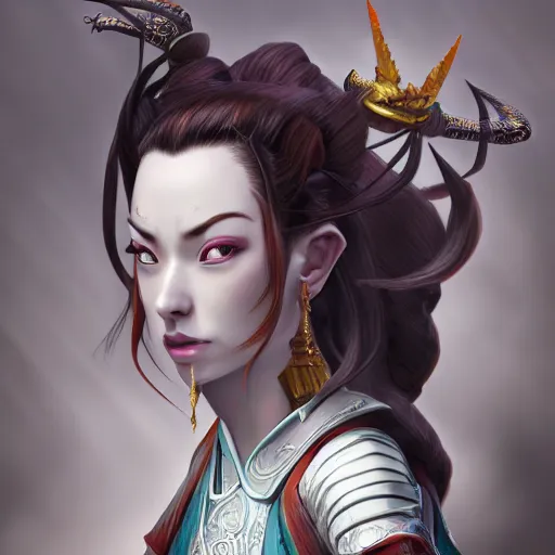 hiperrealist portrait of Princess Azula, digital art, | Stable ...