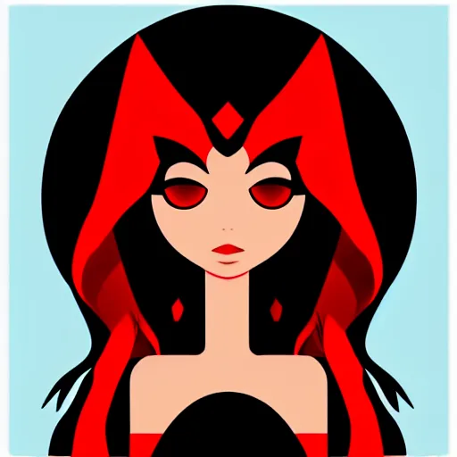 scarlet witch, digital art, icon, svg, Stable Diffusion