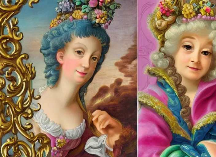 baroque rococo painting Disney's Prince Quasimodo Lisa | Stable ...