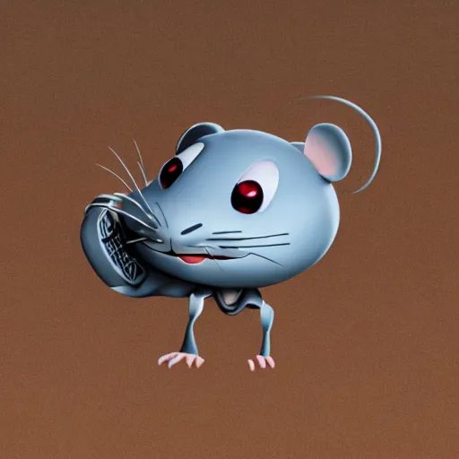 Prompt: cyborg mouse pixar