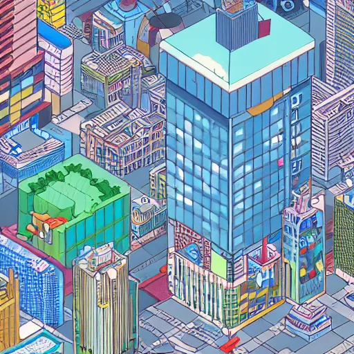 Image similar to pixorama of city of tokyo, silicon valley, complex illustration, eboy, ecity, pixel art, kai vermehr, steffen sauerteig, svend smital, three - dimensional isometric illustration, 3 d isometric pixel art, high detailed, trending on artstation