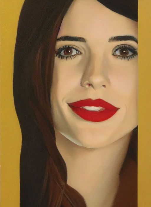 Prompt: oil painting portrait of emma roberts krysten ritter, by agnes lawrence pelton