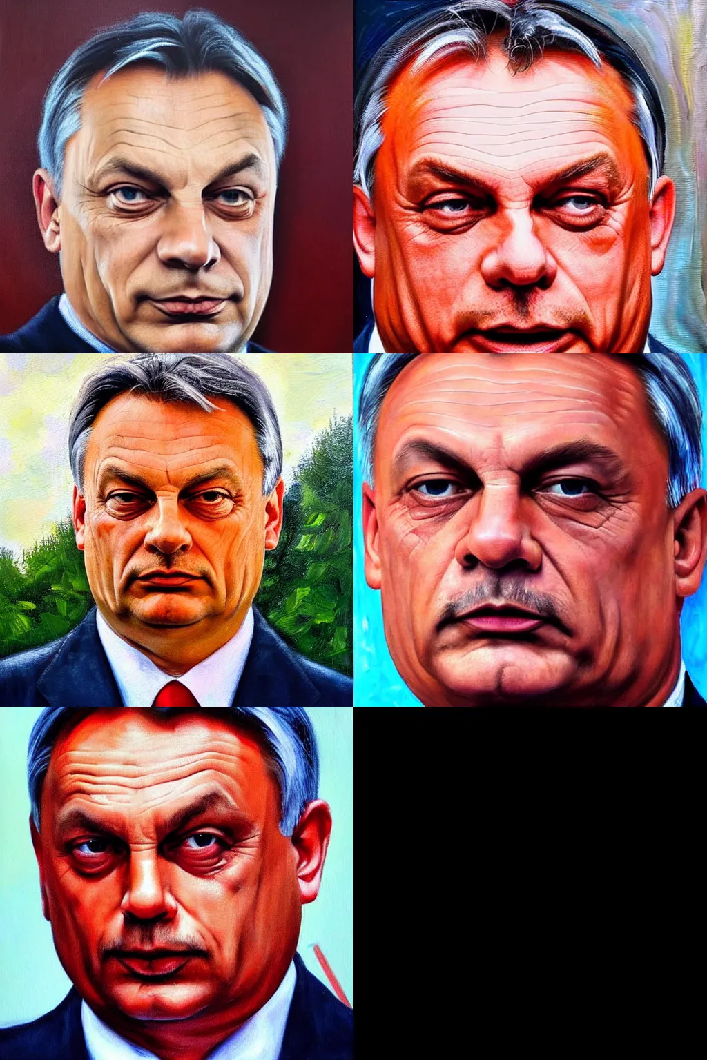 Prompt: Viktor Orban portrait, high detail, rennaisance oil painting