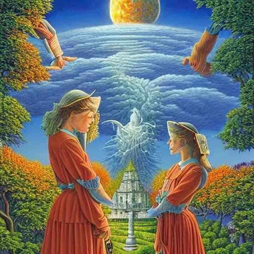 Image similar to art by john stephens, rob gonsalves and tim white