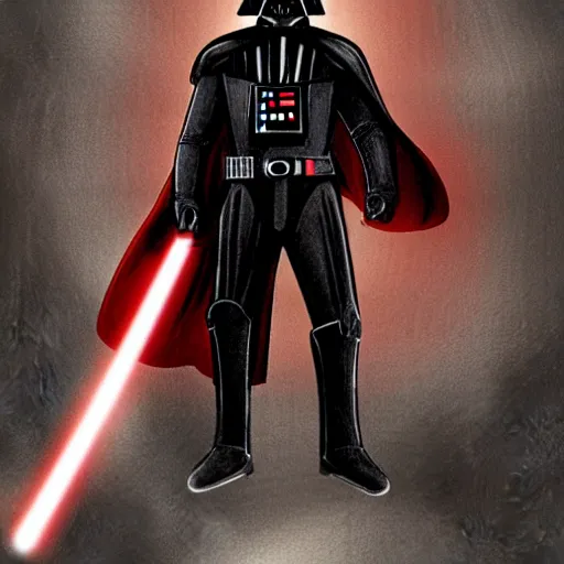 Image similar to darth vader in iron man armor