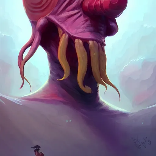 Image similar to mind flayer pirate with tentacle mouth, behance hd artstation by jesper ejsing by rhads, makoto shinkai and lois van baarle, ilya kuvshinov, ossdraws