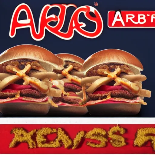 Image similar to arbys in hell