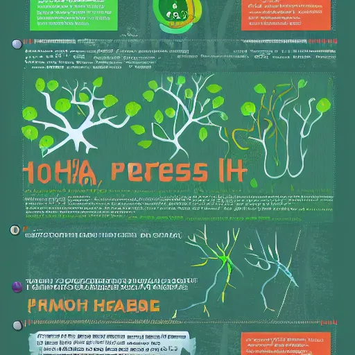 Prompt: The forest is like a Human's nervous system, psychodelic infographic