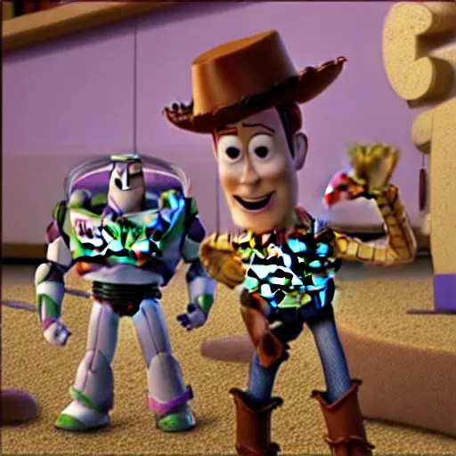 Prompt: toy story, in the style of brokeback mountain