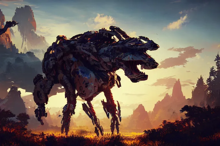 Image similar to glinthawk machine creature robot of horizon forbidden west horizon zero dawn radiating a glowing aura global illumination ray tracing hdr fanart arstation by ian pesty and alena aenami artworks in 4 k