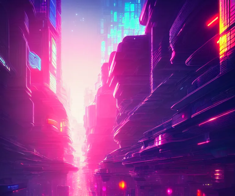 Prompt: a colorful fututistic city, sci - fi by yoshitaka amano and alena aenami, trending on artstation, 8 k, high resolution, insanely detailed and intricate, beautiful, matte painting, unreal engine