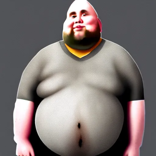 Image similar to a fat man