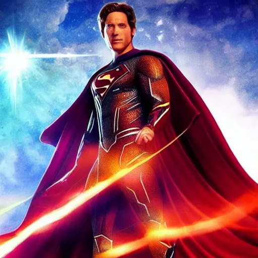 Image similar to It would be so awesome, it would be so cool. It would be the most incredible superhero movie the world has ever seen. The screens would light up with real explosions and special effects. Like, tons and tons of special effects. My super sweet cape would be special effects and it would blow your mind.