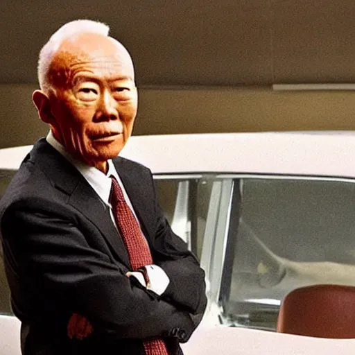 Prompt: A still of Lee Kuan Yew as Walter White in Breaking Bad (2008)