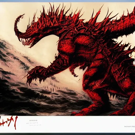 Prompt: concept art of a kaiju by ayami kojima