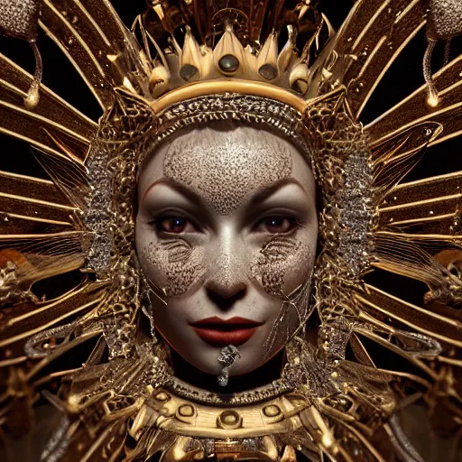 Image similar to the queen of mercury, 4 k, intricate detailed, jaw dropping, gorgeous, surreal, octane render