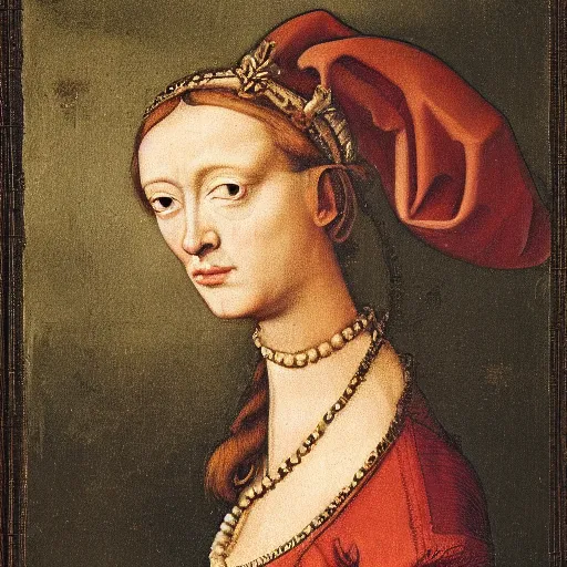 Prompt: renaissance style portrait of a rupicapra rupicapra wearing a crown and a cape, dark background
