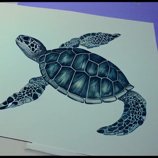 Image similar to a turtle on a whale, photorealistic