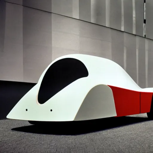 Prompt: The car, designed by Herman Miller