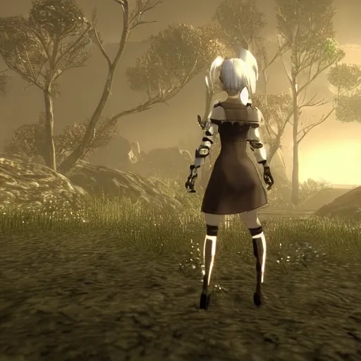 Image similar to nier automata in morrowind