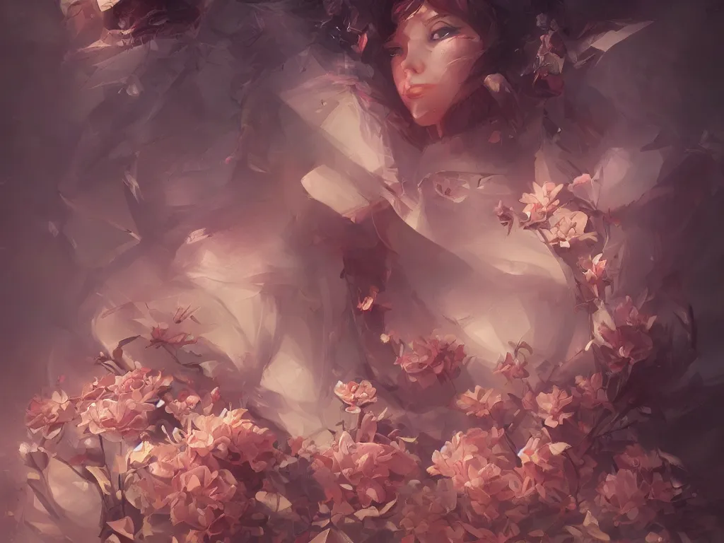 Image similar to retro painting of surreal waiim flower, by ross tran, highly detailed, hyperrealism, excellent composition, cinematic concept art, dramatic lighting, trending on artstation