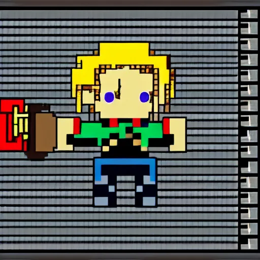 Prompt: 8bit full metal alchemist