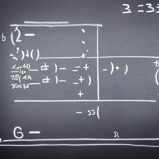 Image similar to brilliant mathematician writing on blackboard a formula for the perfect YouTube video