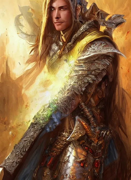 Image similar to middle eastern, ultra detailed fantasy, dndbeyond, bright, colourful, realistic, dnd character portrait, full body, pathfinder, pinterest, art by ralph horsley, dnd, rpg, lotr game design fanart by concept art, behance hd, artstation, deviantart, hdr render in unreal engine 5