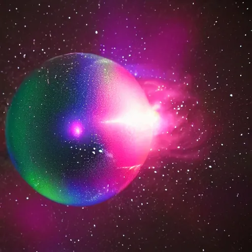 Image similar to galaxy in bubble, octane render, HD, volumetric lighting, high details