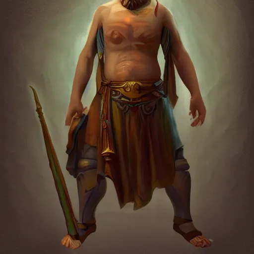 Image similar to silly arrogant ancient greek philosopher, dnd character, comedic portrait, matte fantasy painting, deviantart artstation, by jason felix by steve argyle by tyler jacobson