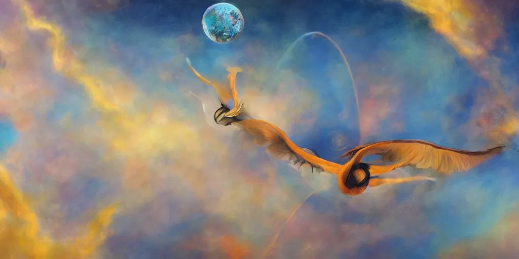 Prompt: dreams taking flight, surreal painting, 4 k