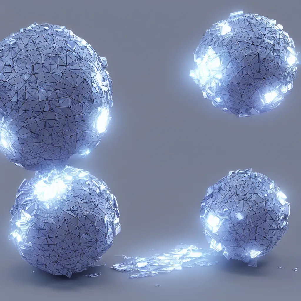 Image similar to a picture of an ethereum ball, ethereum!!!! logo, 3 d render, rendered in cinema 4 d maya vfxfriday