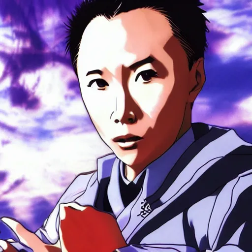 Prompt: bd wong as whiterose, in the style of hideki anno, inspired by evangelion, photorealistic, epic, super technical, anime