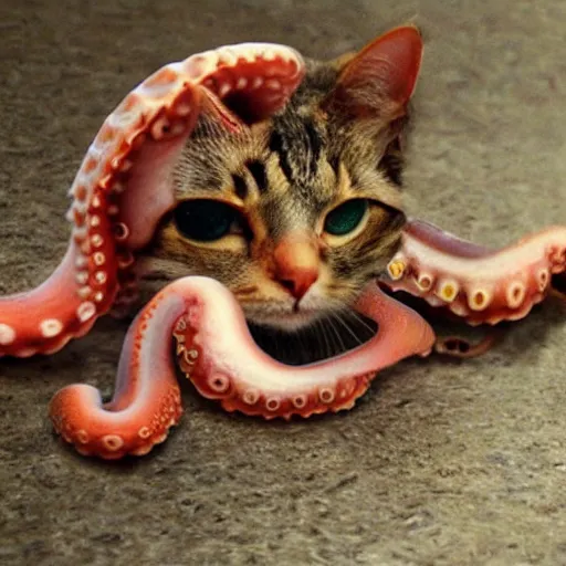 Image similar to mix octopus mix cat