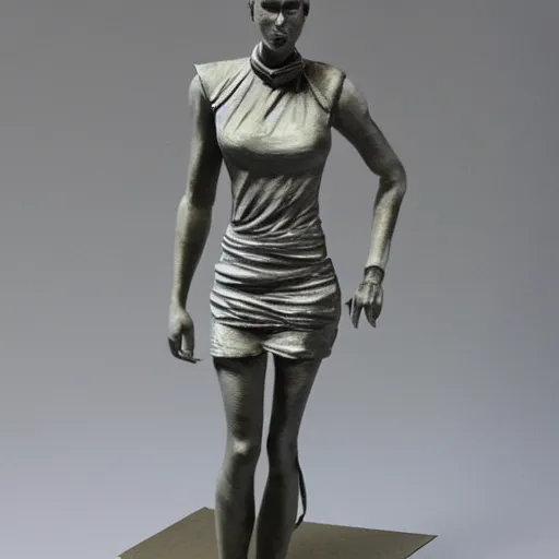 Image similar to paper statue of charlize theron