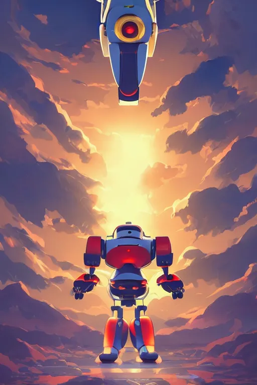 Image similar to metabots medabots medarotto medarot robot minimalist comics, behance hd by jesper ejsing, by rhads, makoto shinkai and lois van baarle, ilya kuvshinov, rossdraws global illumination ray tracing hdr radiating a glowing aura