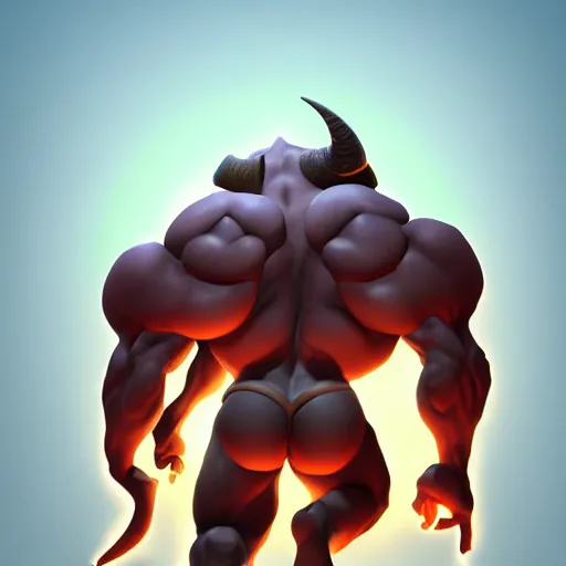 Image similar to upper body illustration of a minotaur, strong chest, big horns, mattepainting concept blizzard pixar maya engine on stylized background splash comics global illumination lighting artstation, sharp focus, lois van baarle, ilya kuvshinov, rossdraws