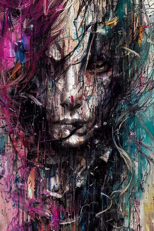 Image similar to the soul's endless plight to perfection, struggle and resolution, by carne griffiths and wadim kashin