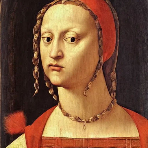 Image similar to renaissance art, portrait