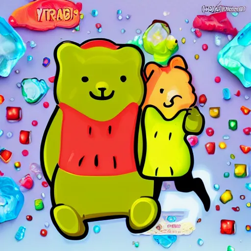 Prompt: im your gummy bear