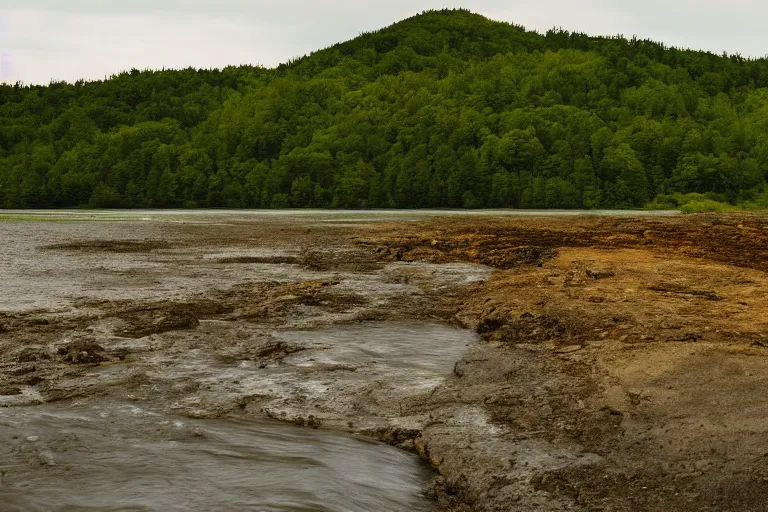 Prompt: photo of a devonian landscape