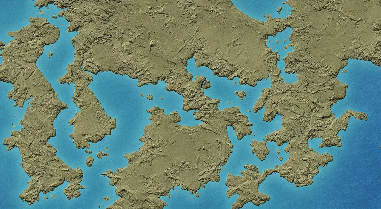 Prompt: map of Greece, trending on artstation, cgsociety, high detail